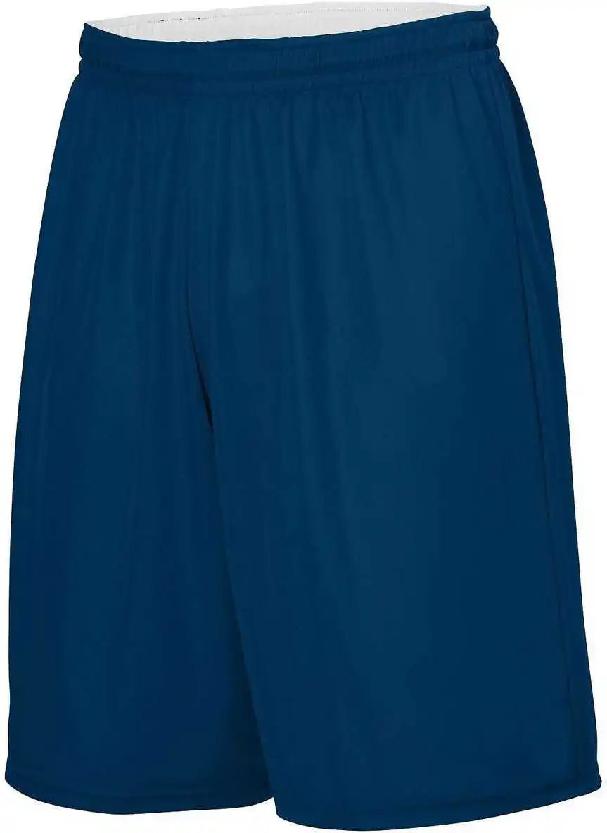 Augusta 1407 Youth Reversible Wicking Short - Navy White