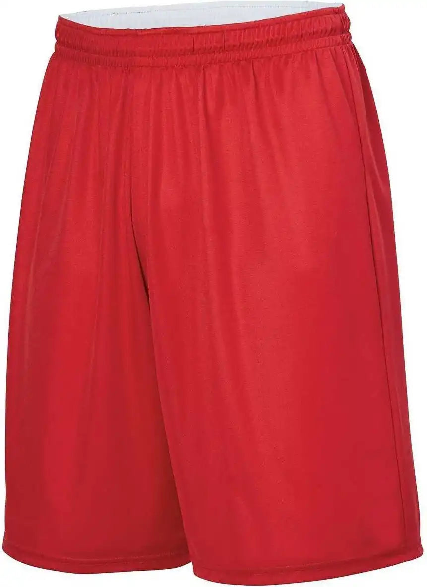 Augusta 1407 Youth Reversible Wicking Short - Red White