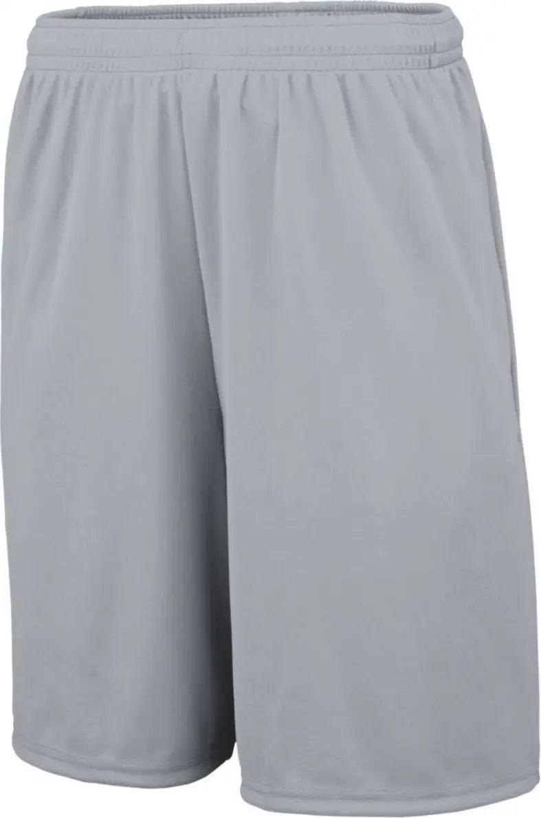 Augusta 1428 Training Short with Pockets - Silver Gray - Adult s