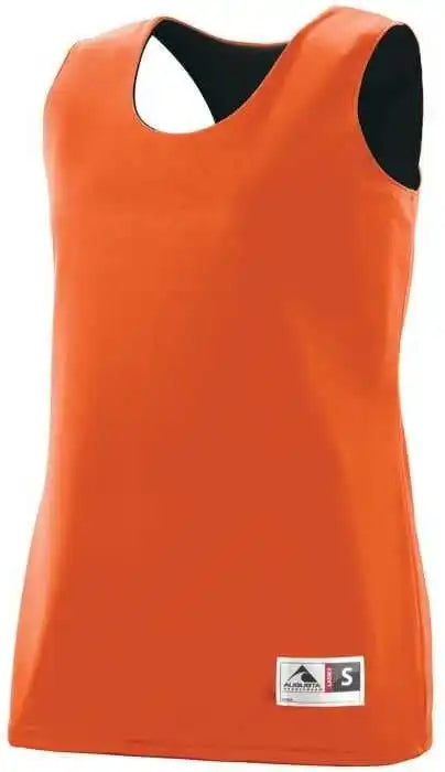 Augusta 147 Ladies Reversible Wicking Tank - Orange Black