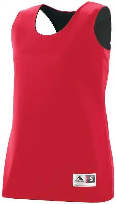 Augusta 147 Ladies Reversible Wicking Tank - Red Black