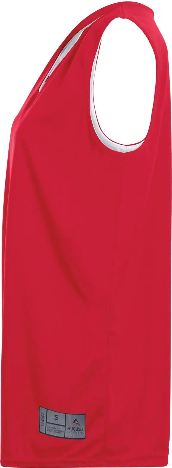 Augusta 147 Ladies Reversible Wicking Tank - Red White
