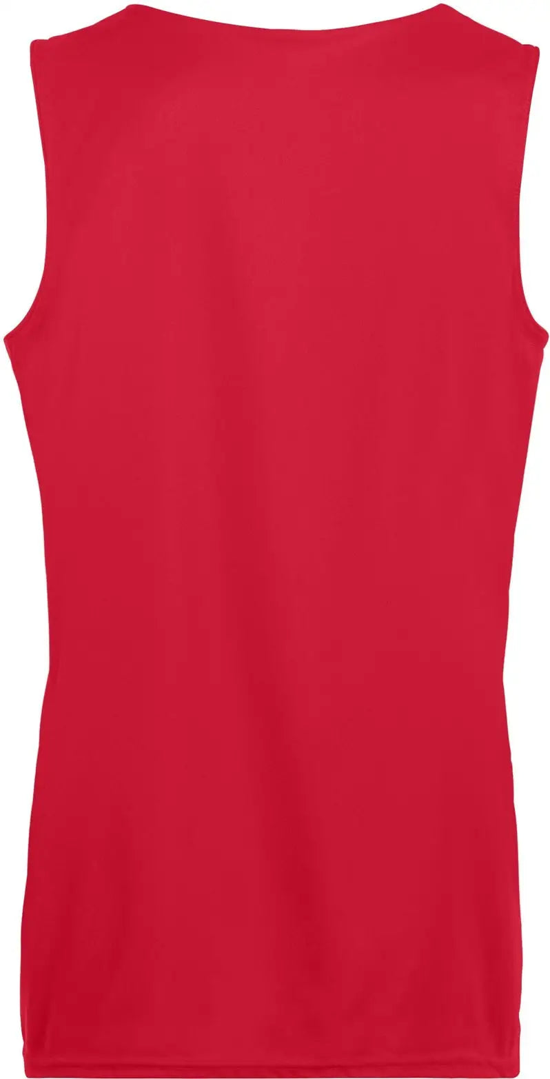 Augusta 147 Ladies Reversible Wicking Tank - Red White