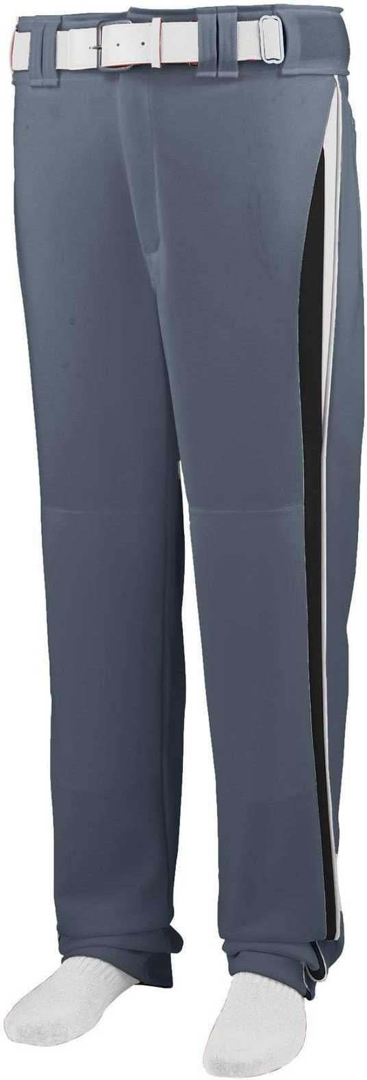 Augusta 1475 Line Drive Baseball Softball Pant - Graphite Black White