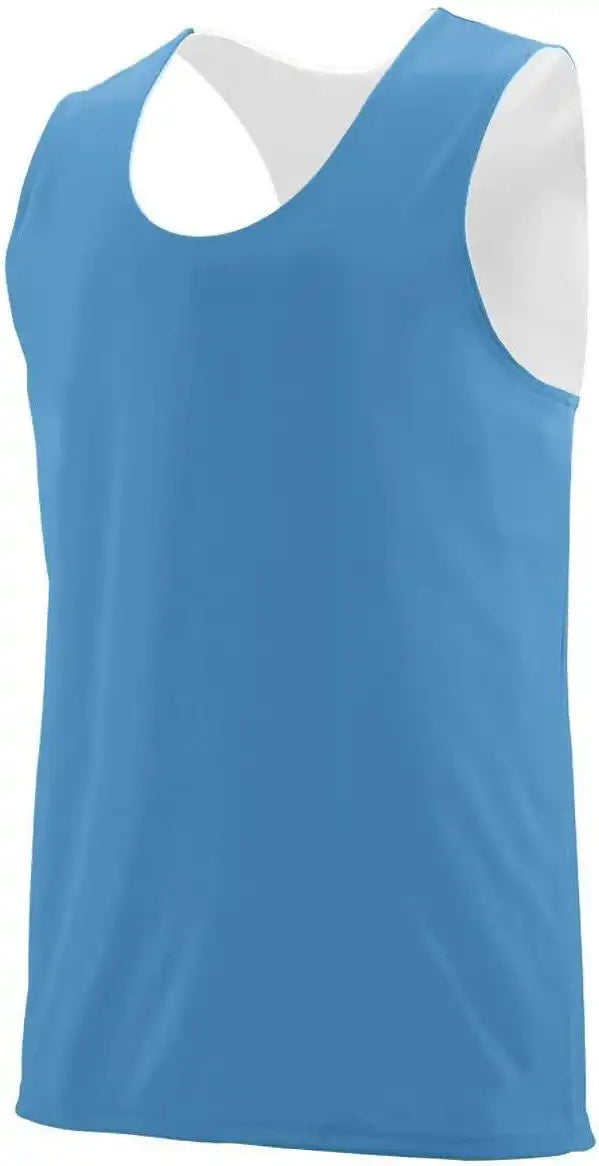 Augusta 148 Reversible Wicking Tank Columbia Blue White