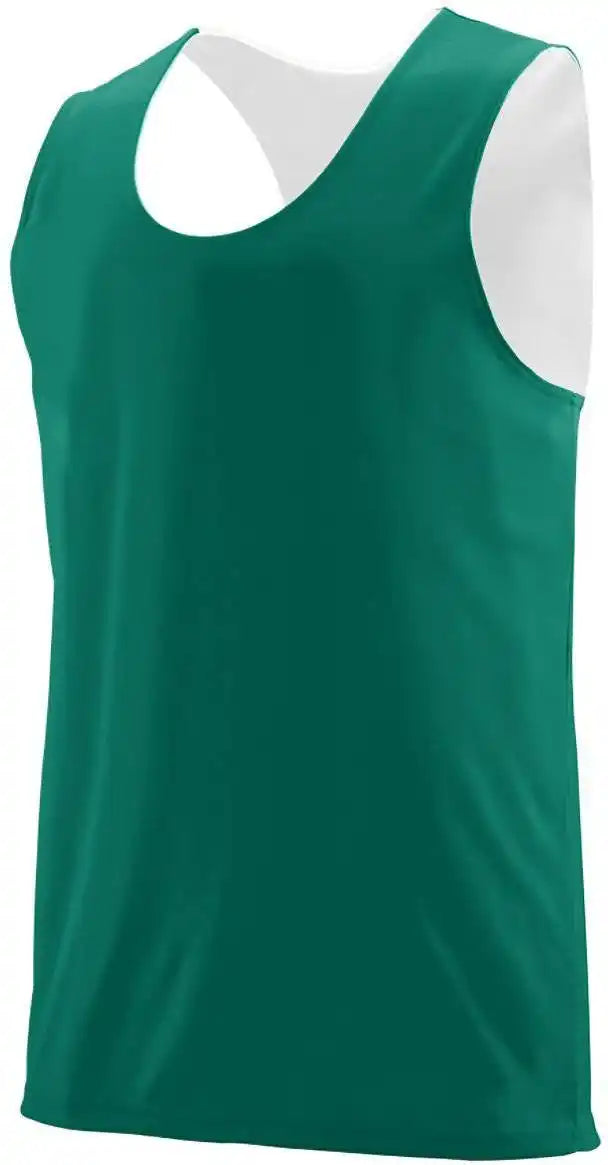 Augusta 148 Reversible Wicking Tank - Forest White