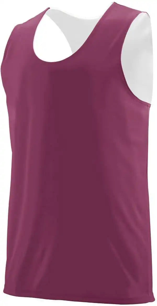Augusta 148 Reversible Wicking Tank - Maroon White