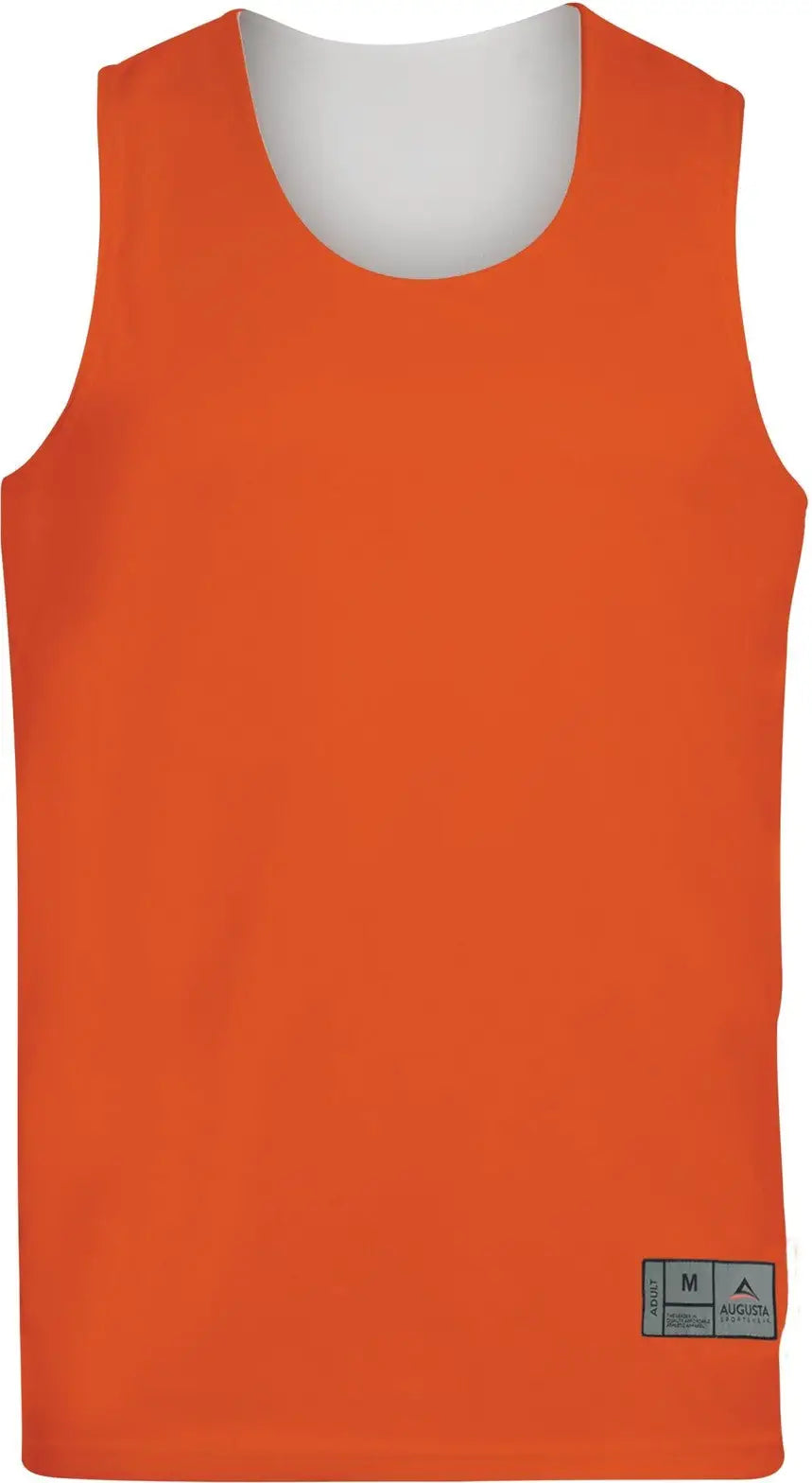 Augusta 148 Reversible Wicking Tank - Orange White