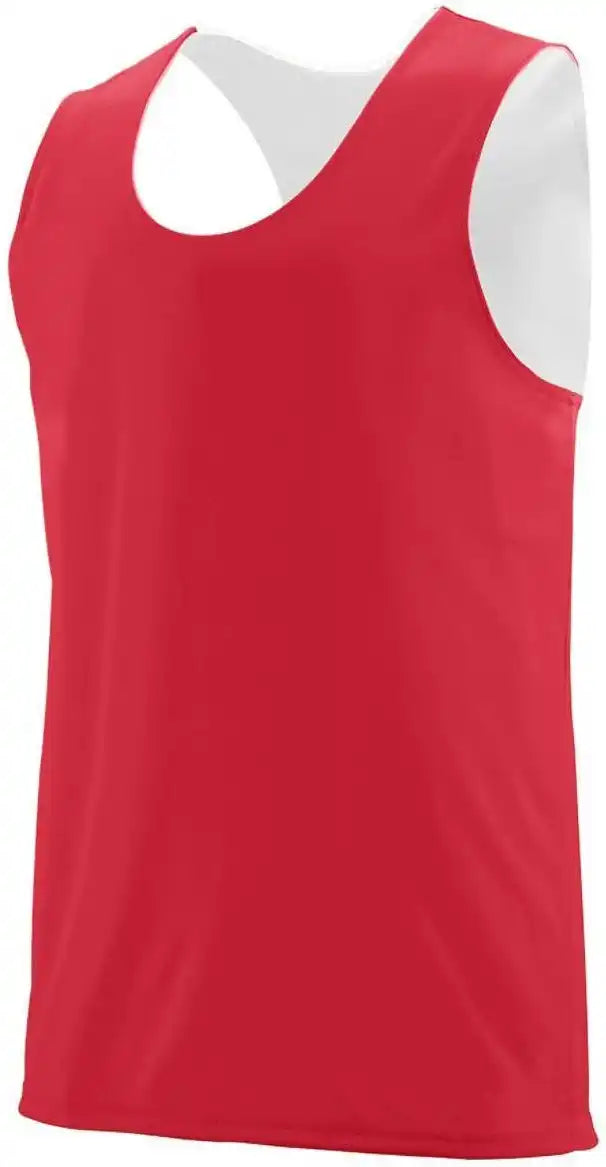 Augusta 148 Reversible Wicking Tank Red White