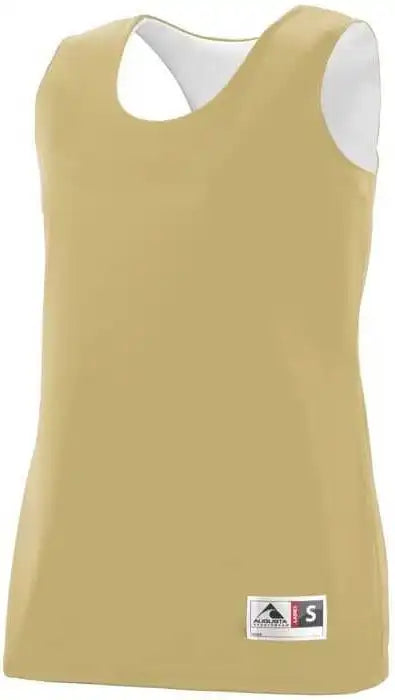 Augusta 148 Reversible Wicking Tank - Vegas Gold White