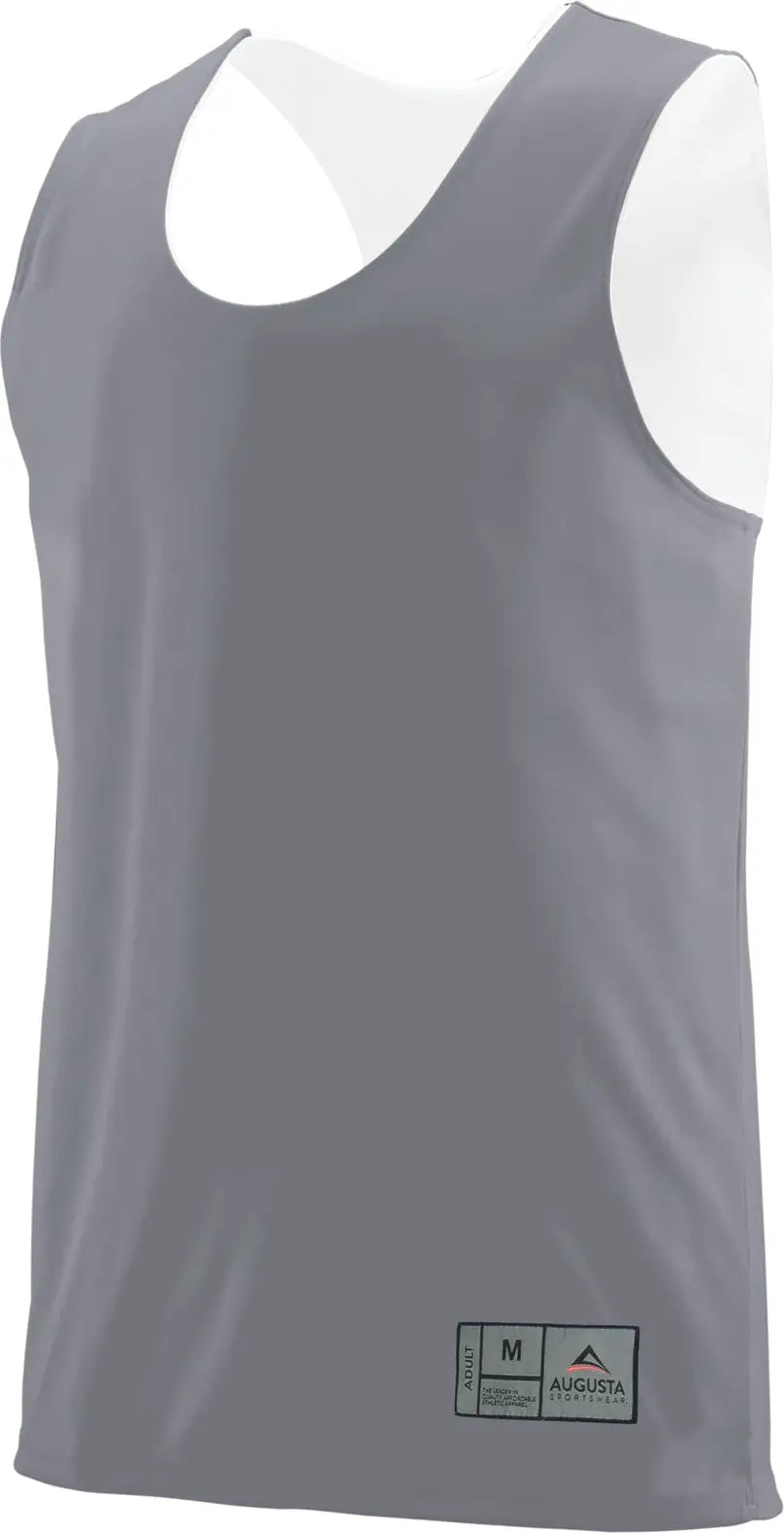 Augusta 149 Reversible Wicking Tank - Graphite White - Dark Gray / Youth s