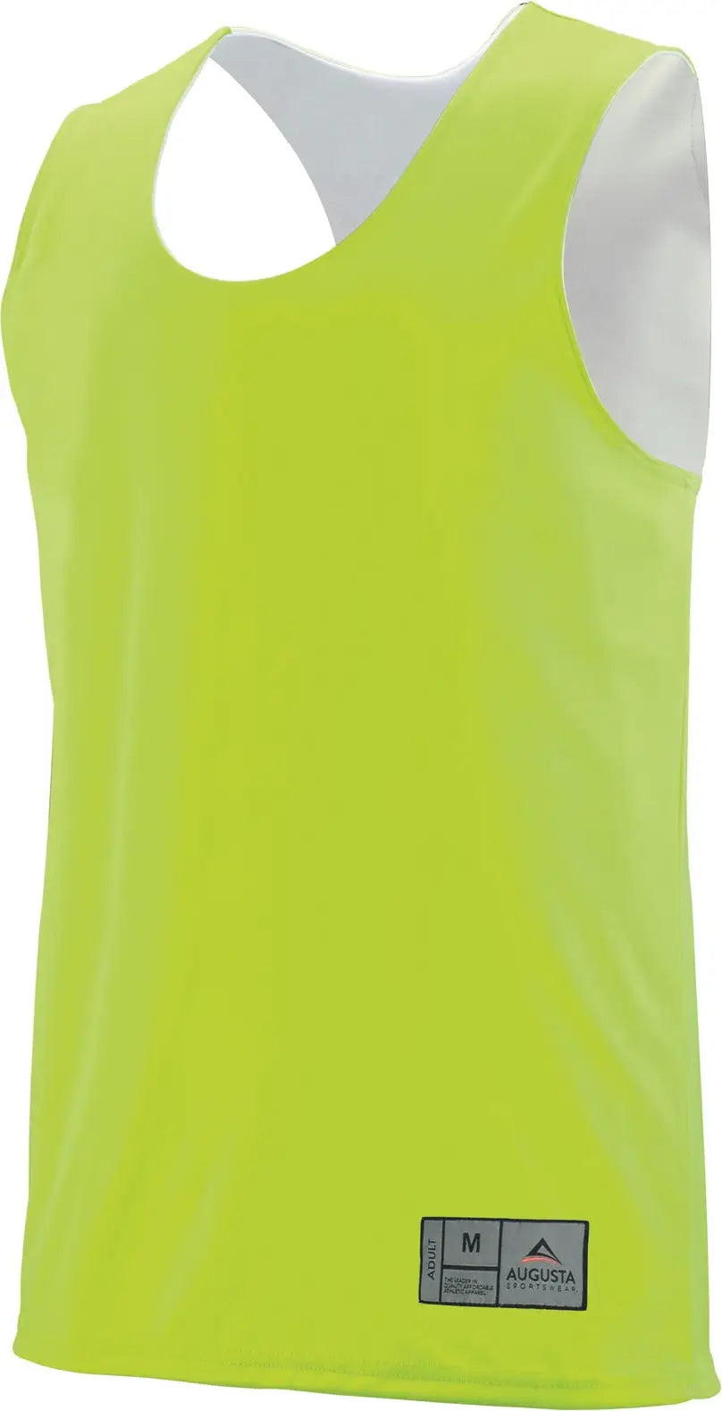 Augusta 149 Reversible Wicking Tank - Lime White - Youth s