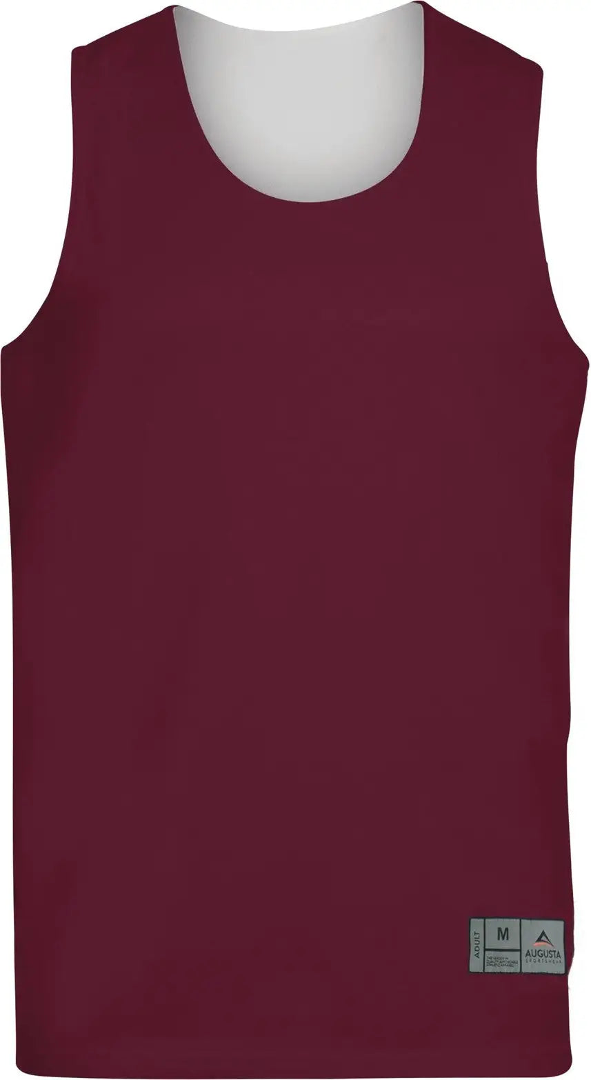 Augusta 149 Reversible Wicking Tank - Maroon White