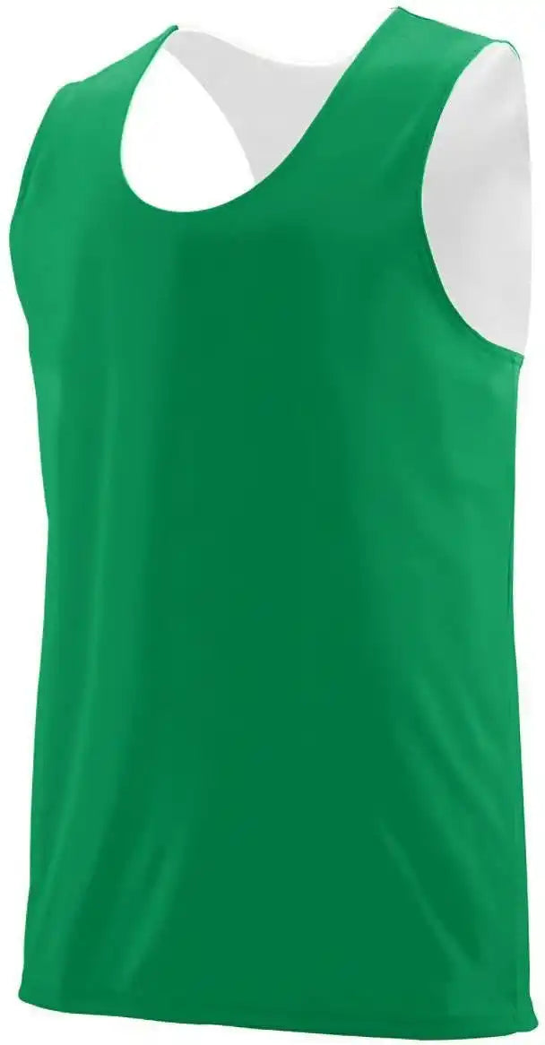 Augusta 149 Reversible Wicking Tank Youth Green White