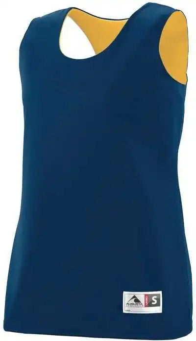 Augusta 149 Reversible Wicking Tank Youth Navy Gold