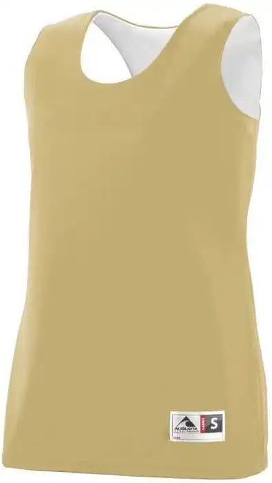 Augusta 149 Reversible Wicking Tank - Youth - Vegas Gold White