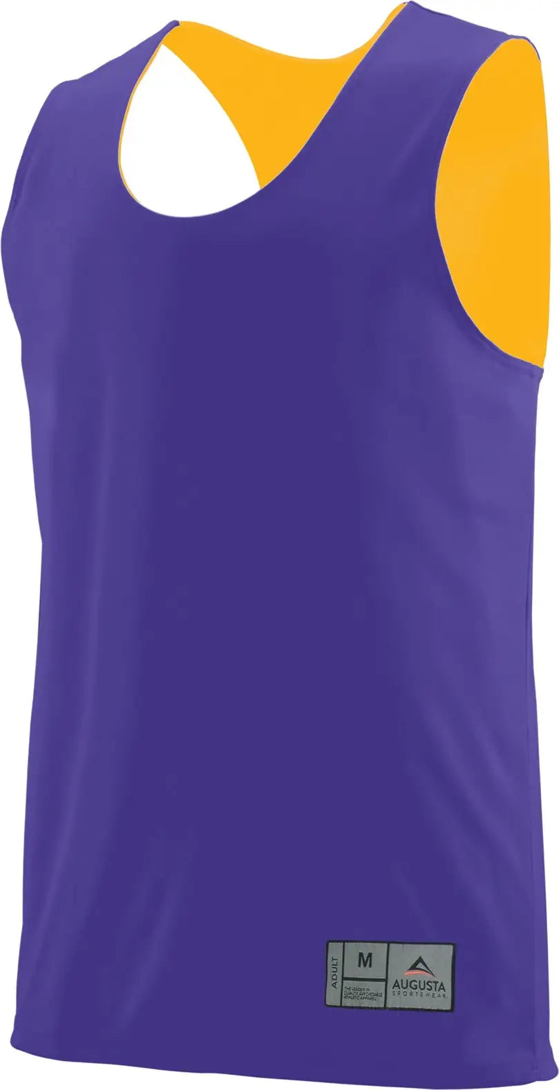 Augusta 149 Youth Reversible Wicking Tank - Purple Gold