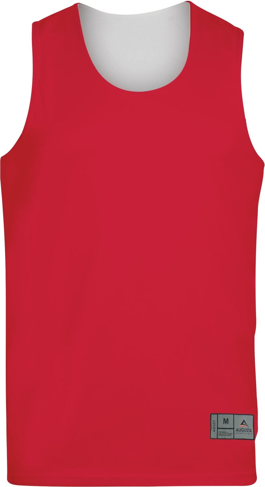 Augusta 149 Youth Reversible Wicking Tank - Red White