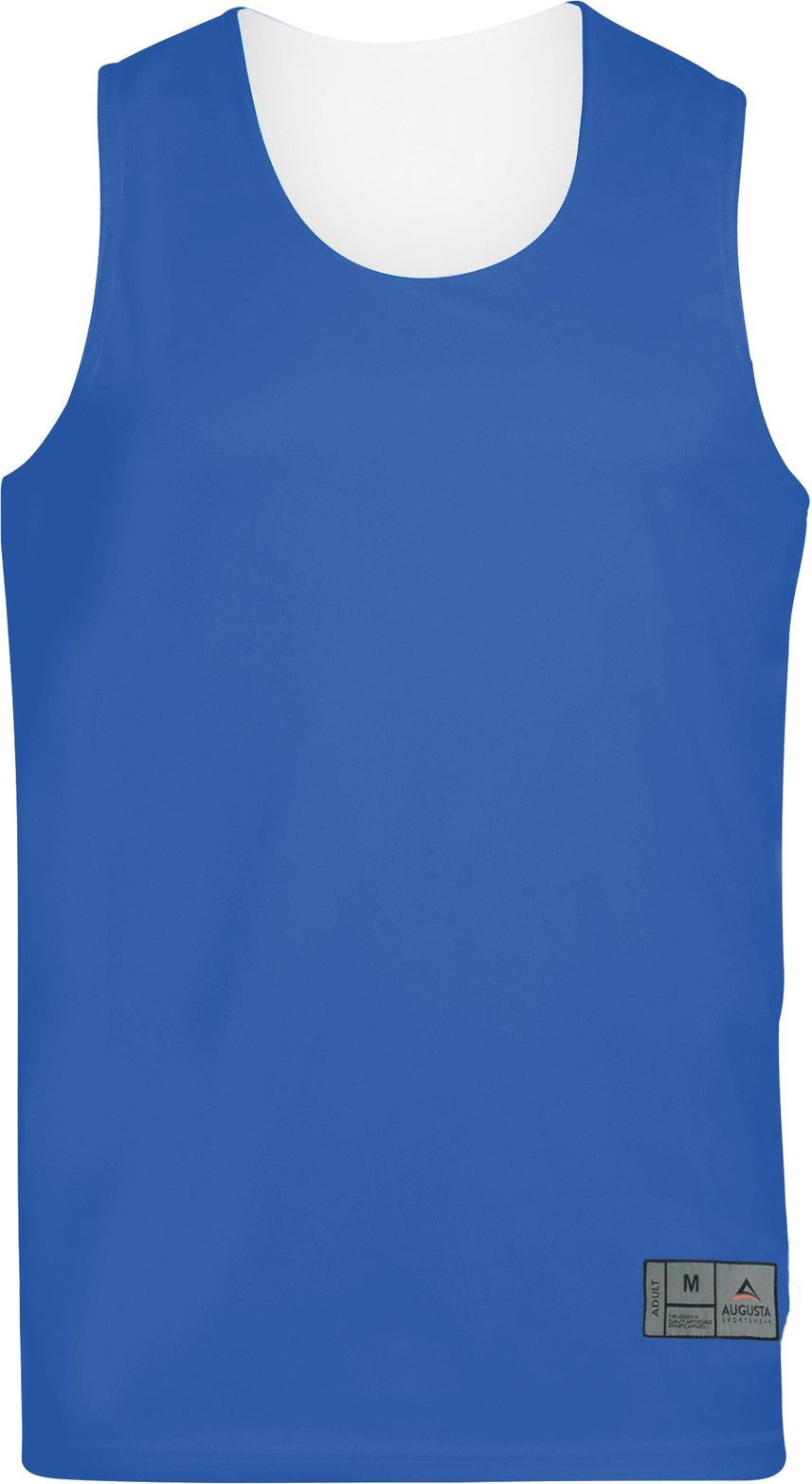 Augusta 149 Youth Reversible Wicking Tank - Royal White