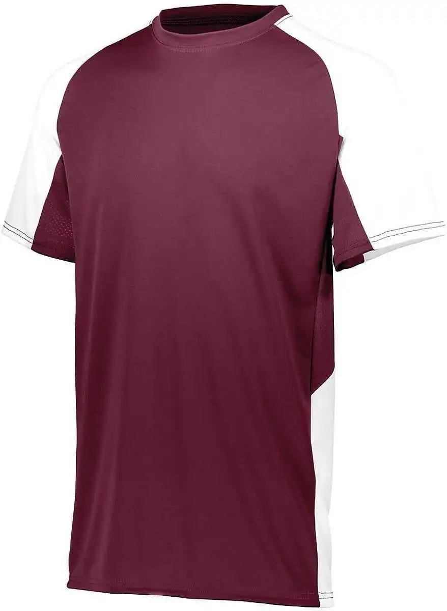 Augusta 1518 Youth Cutter Jersey Maroon White