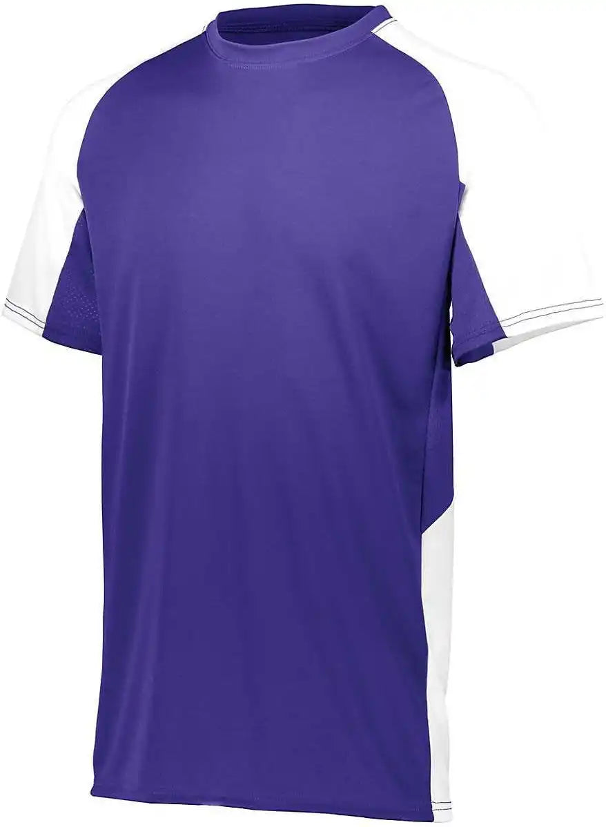 Augusta 1518 Youth Cutter Jersey Purple White