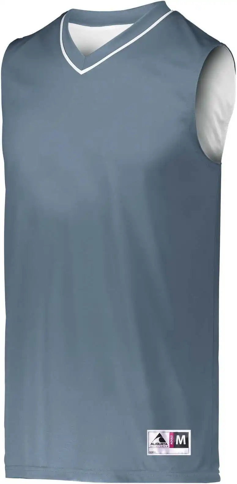 Augusta 152 Reversible Two Color Jersey Graphite White