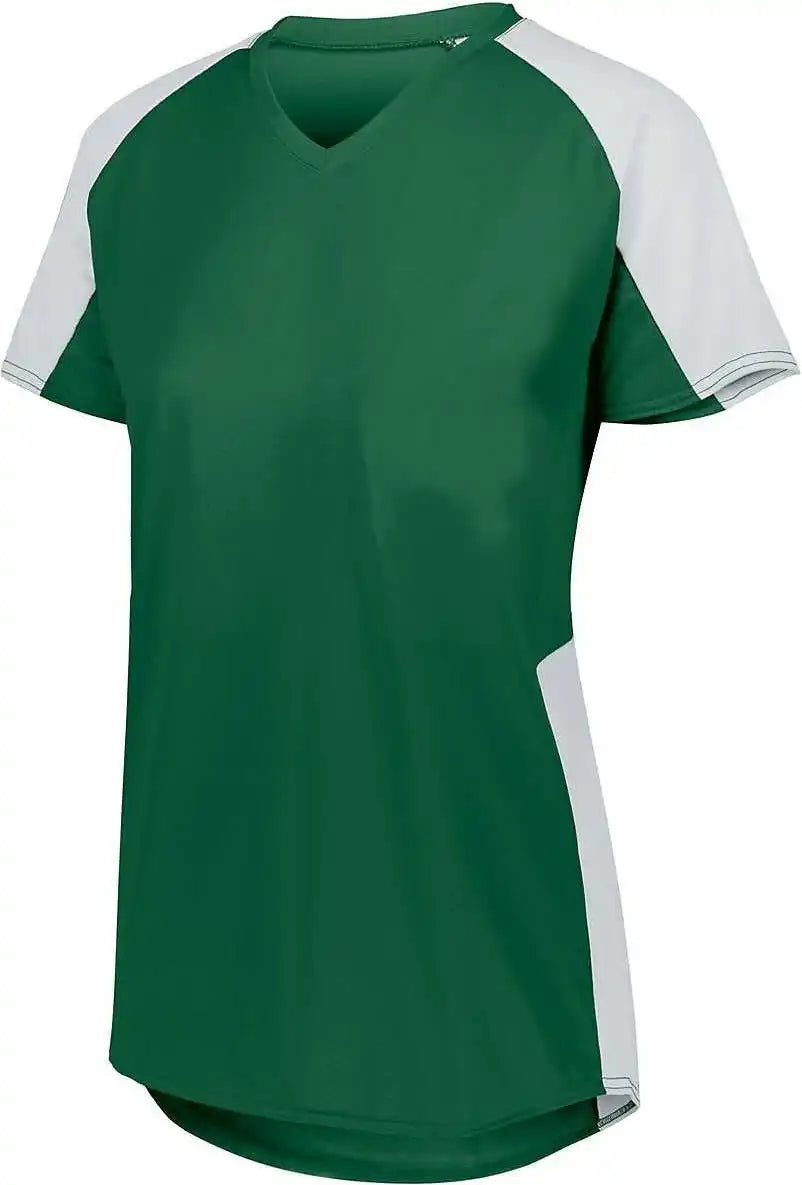 Augusta 1522 Ladies Cutter Jersey Dark Green White