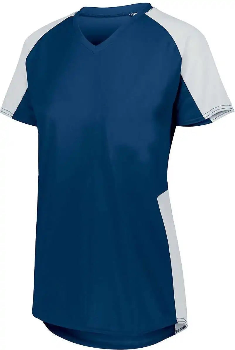 Augusta 1522 Ladies Cutter Jersey Navy White