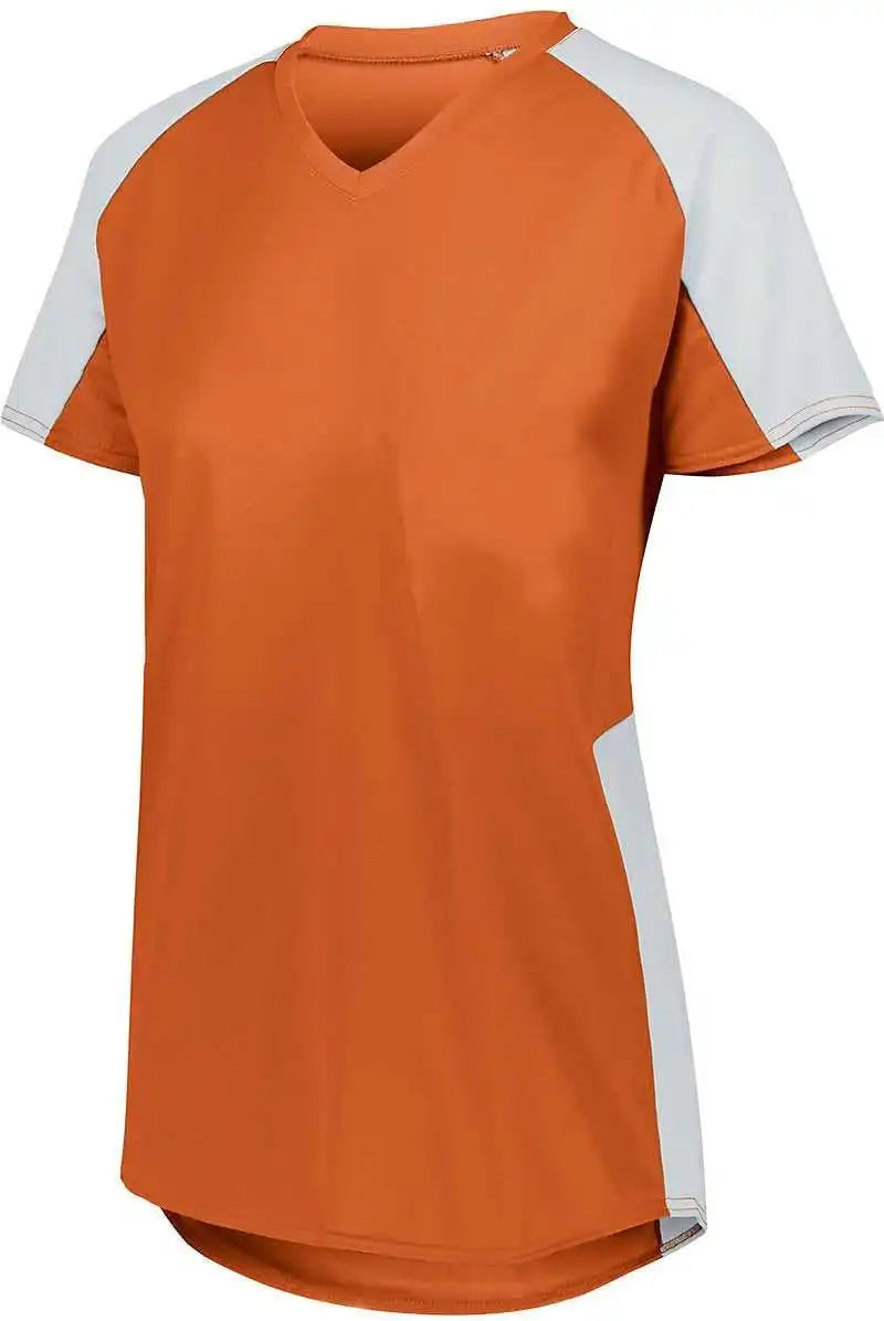 Augusta 1522 Ladies Cutter Jersey Orange White