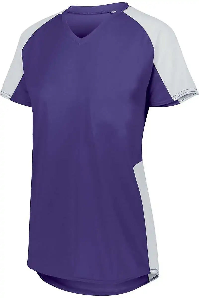 Augusta 1522 Ladies Cutter Jersey - Purple White