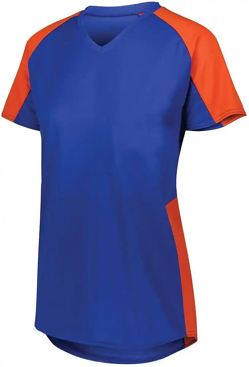 Augusta 1522 Ladies Cutter Jersey - Royal Orange