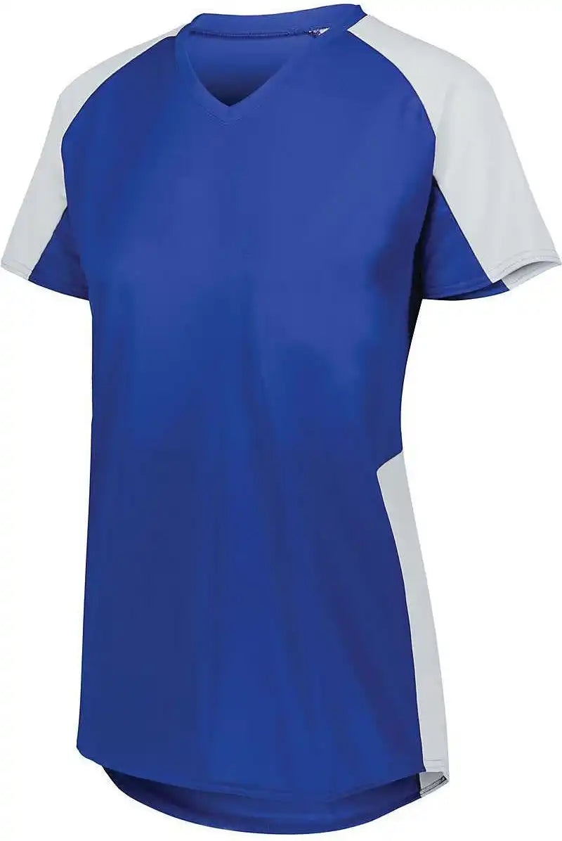 Augusta 1522 Ladies Cutter Jersey - Royal White