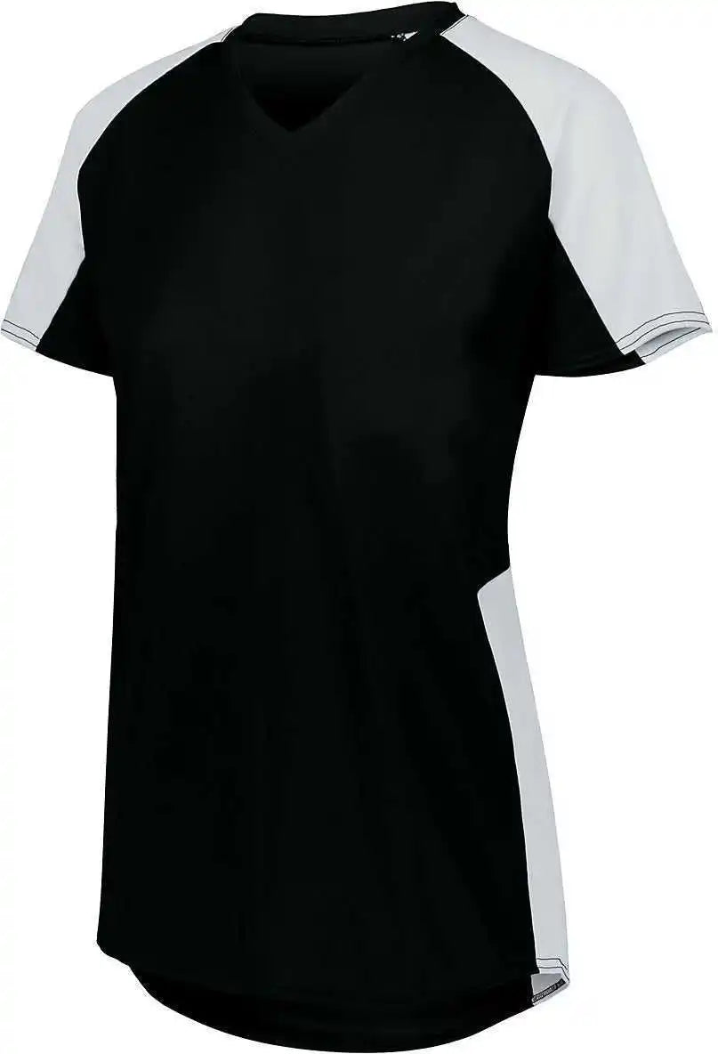 Augusta 1523 Girls Cutter Jersey Black White