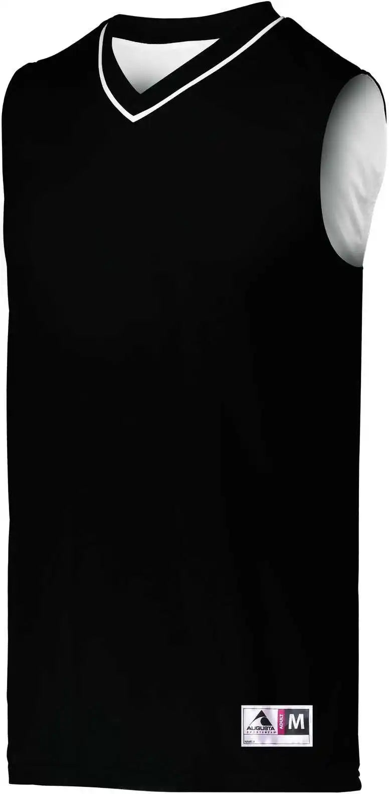 Augusta 153 Youth Reversible Two-color Jersey - Black White