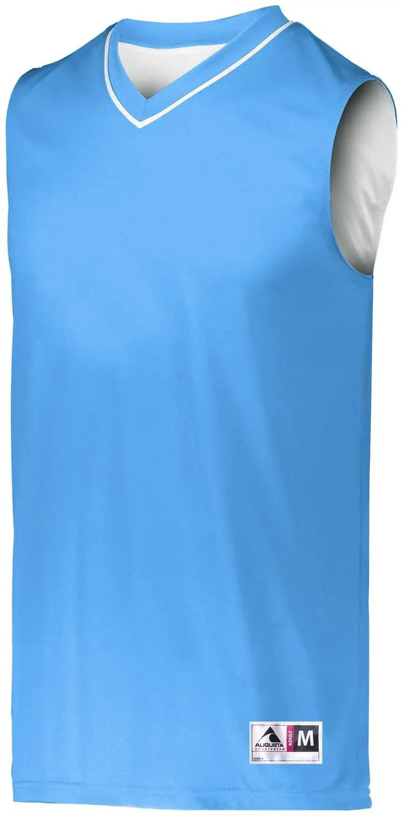 Augusta 153 Youth Reversible Two-color Jersey - Columbia Blue White
