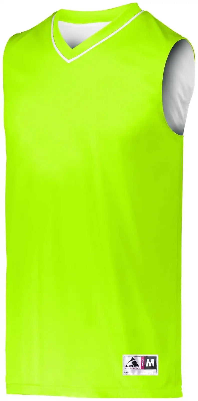 Augusta 153 Youth Reversible Two-color Jersey - Lime White