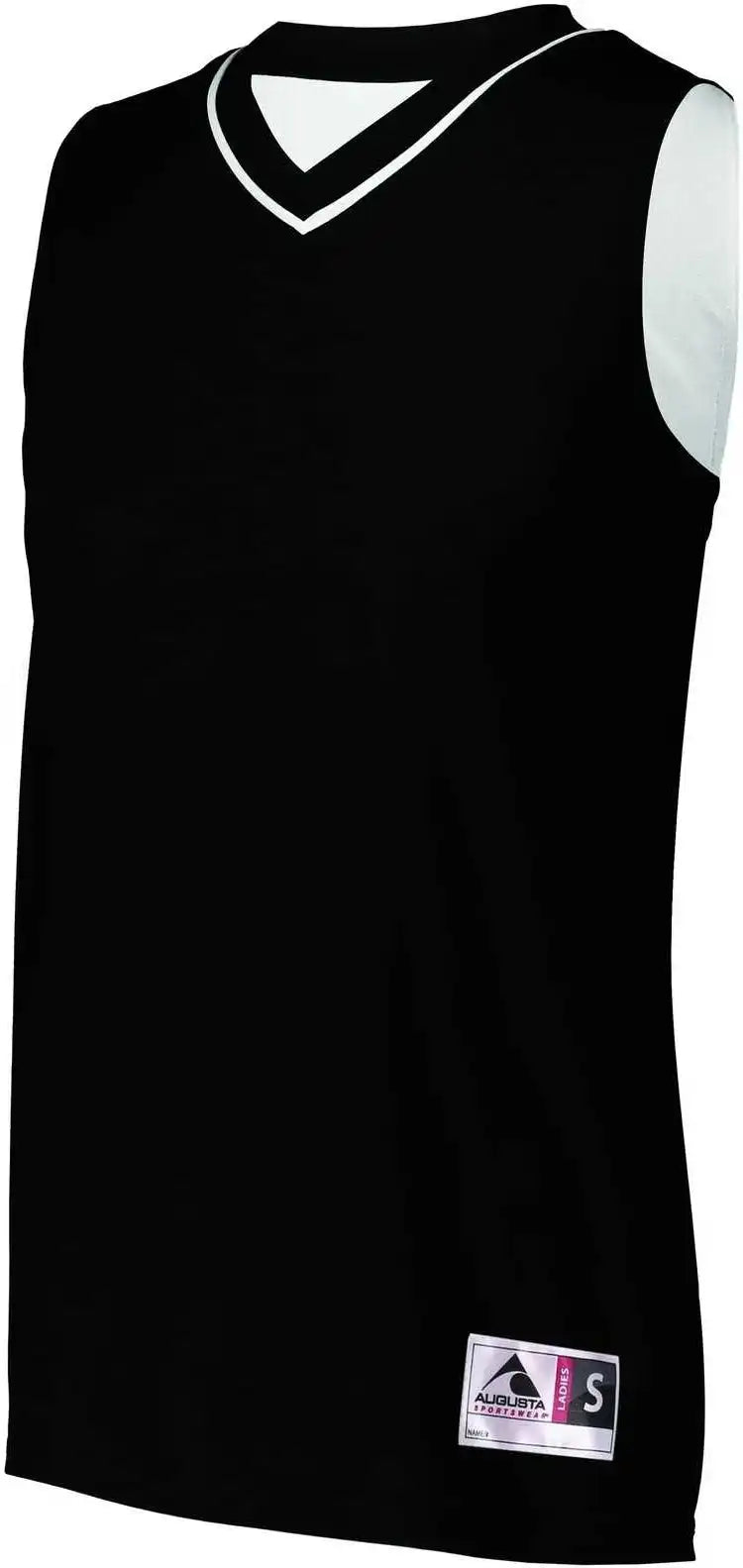 Augusta 154 Ladies Reversible Two-color Jersey - Black White
