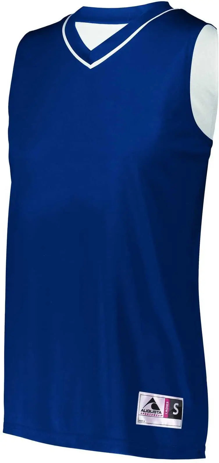 Augusta 154 Ladies Reversible Two-color Jersey - Navy White