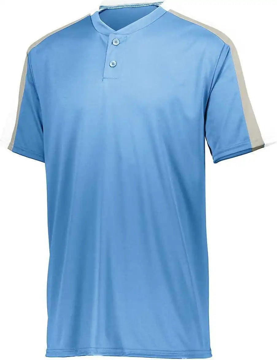 Augusta 1557 Power Plus Jersey 2.0 Columbia Blue White Silver Grey