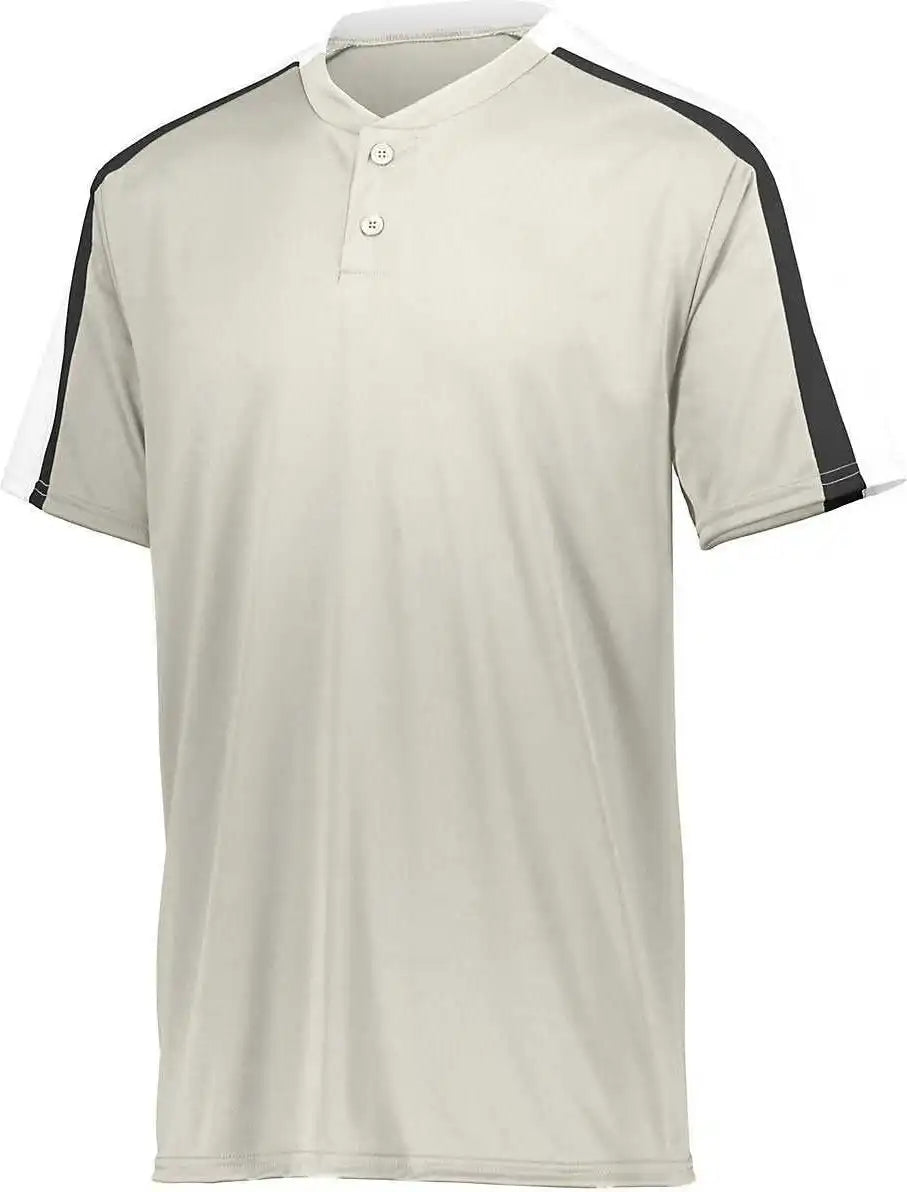 Augusta 1558 Youth Power Plus Jersey 2.0 - Silver Grey White Black