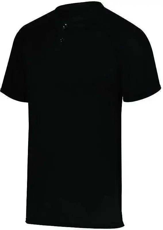 Augusta 1566 Youth Attain Two-button Jersey - Black