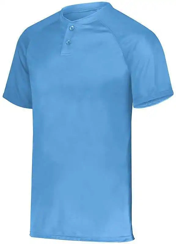 Augusta 1566 Youth Attain Two Button Jersey Columbia Blue