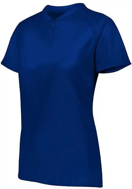 Augusta 1567 Ladies Attain Two Button Jersey Navy