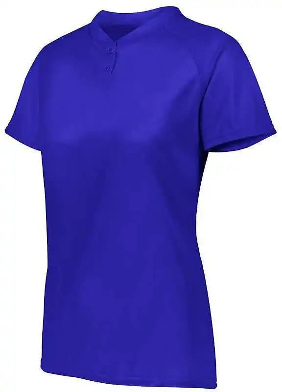 Augusta 1567 Ladies Attain Two-button Jersey - Purple