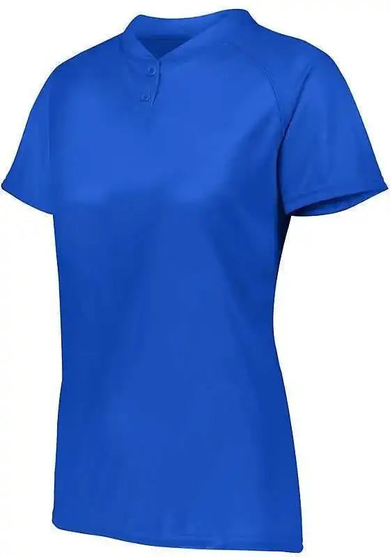 Augusta 1567 Ladies Attain Two-button Jersey - Royal