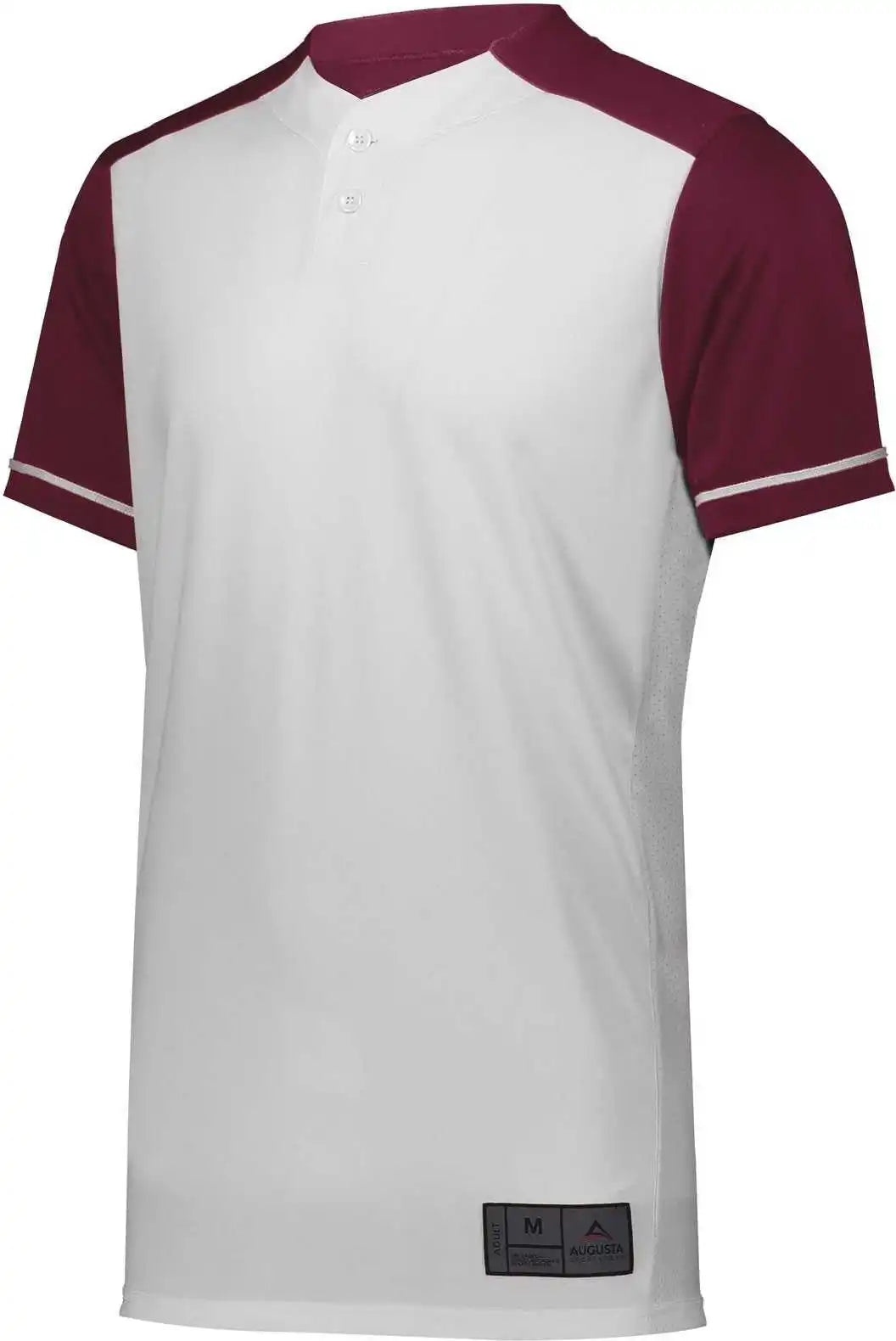 Augusta 1569 Youth Closer Jersey - White Maroon