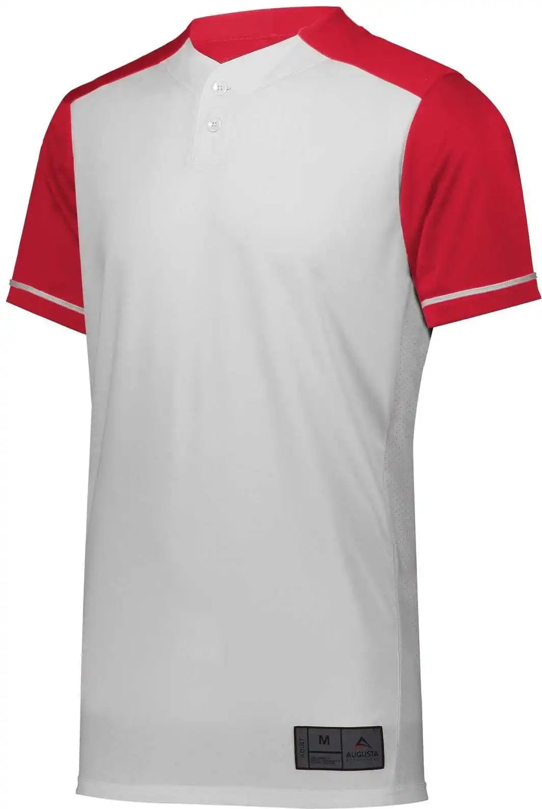 Augusta 1569 Youth Closer Jersey White Scarlet