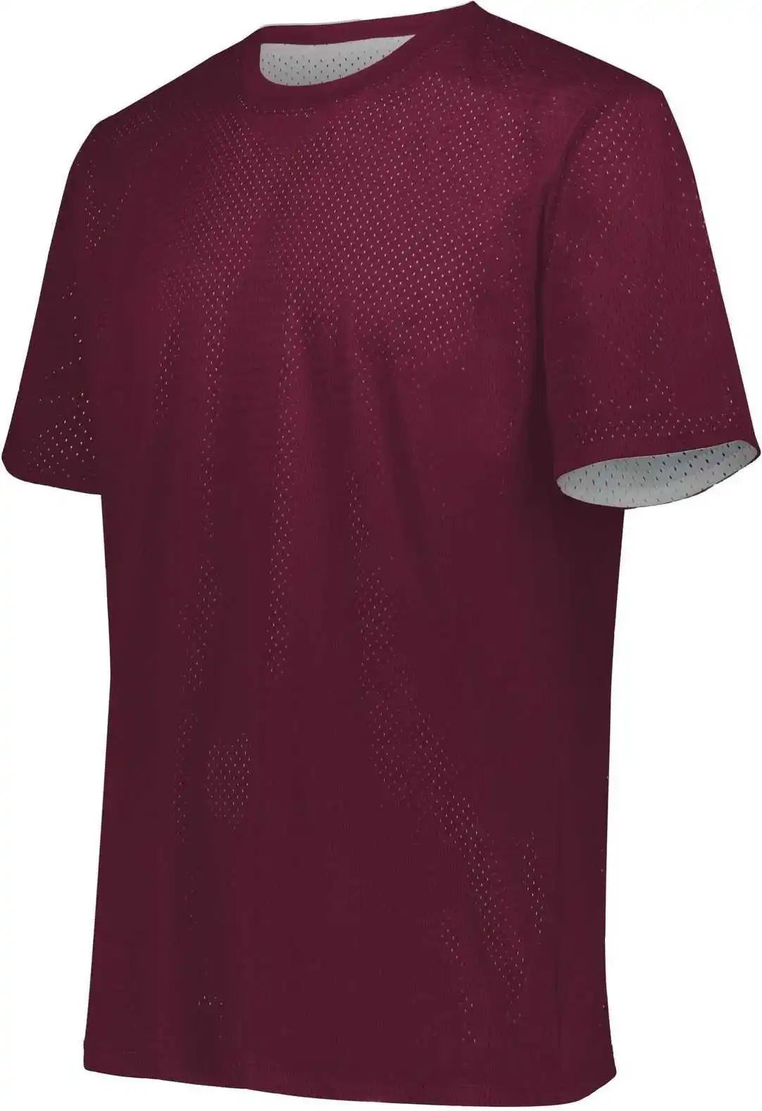 Augusta 1602 Short Sleeve Mesh Reversible Jersey - Maroon White