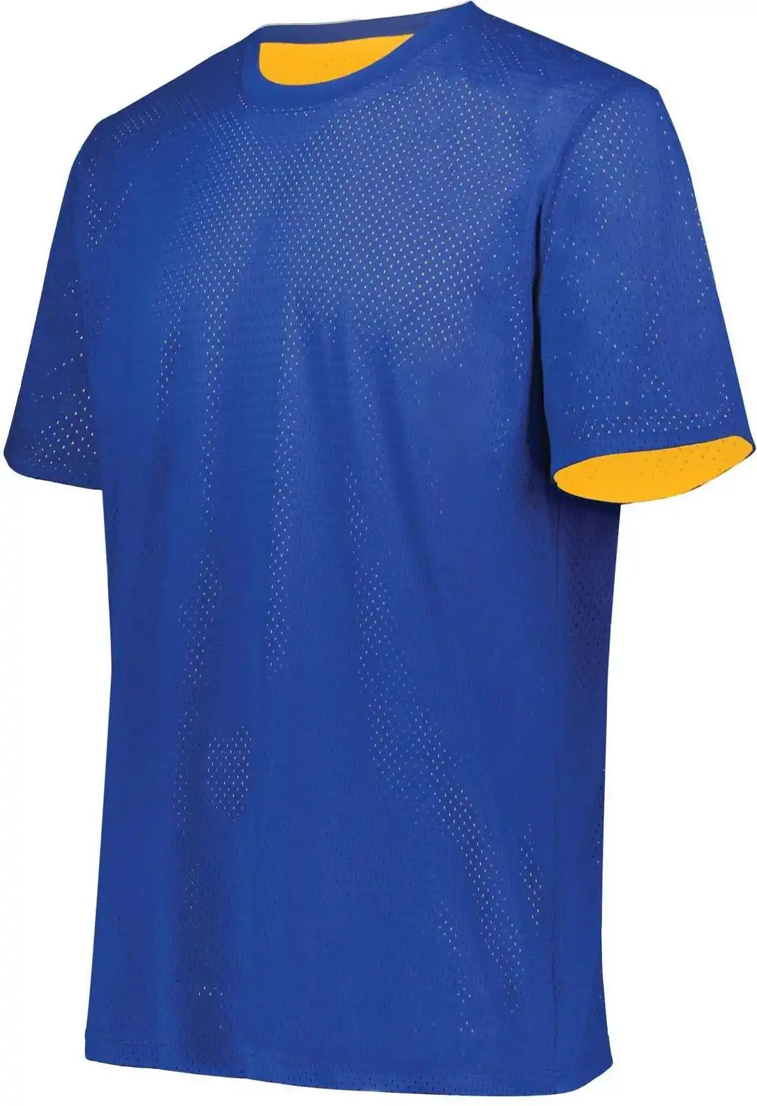 Augusta 1602 Short Sleeve Mesh Reversible Jersey - Royal Gold