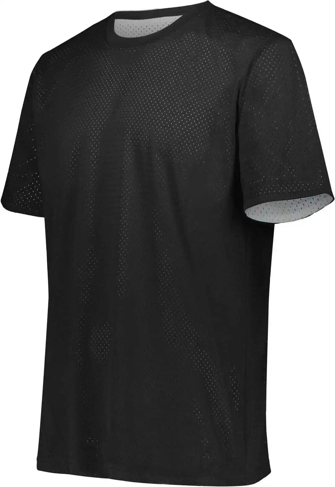 Augusta 1603 Youth Short Sleeve Mesh Reversible Jersey - Black White
